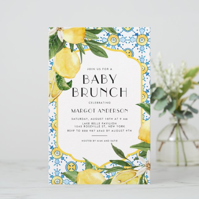 Lemon Mediterranean Baby Brunch (Em pé/Frente)