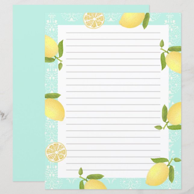 Lemon Motif Love Blue (Frente/Verso)