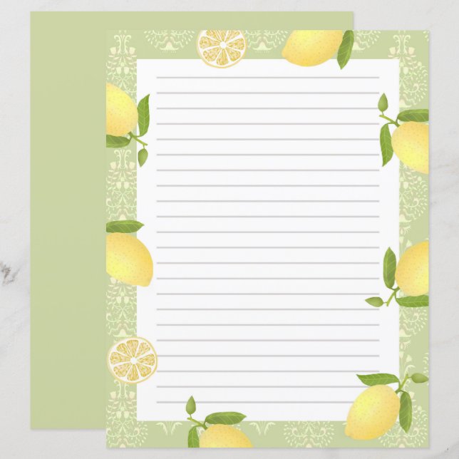 Lemon Motif Love Green (Frente/Verso)