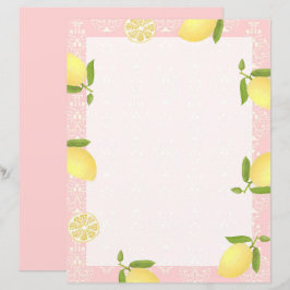 Lemon Motif Love Peach
