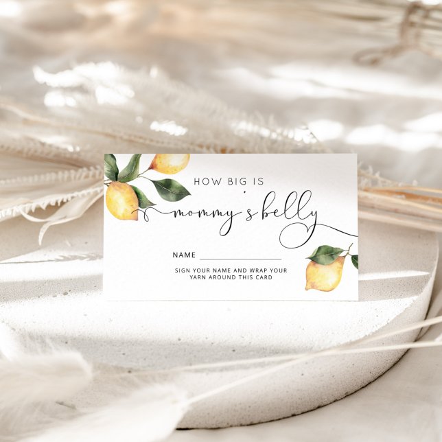 Lemon, o tamanho do cartão do ventre de mamãe (Criador carregado)