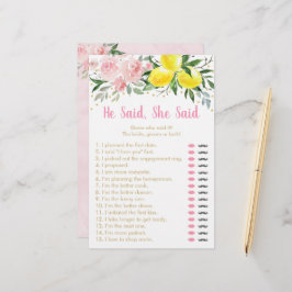 Lemon Pink Floral Disse Que Disse Jogo De Brida