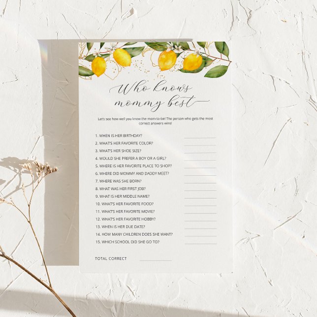 Lemon que conhece o melhor jogo de Chá de fraldas  (Criador carregado)