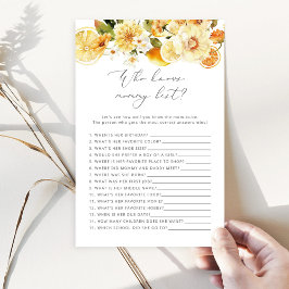 Lemon Quem conhece o melhor jogo de chá de fraldas