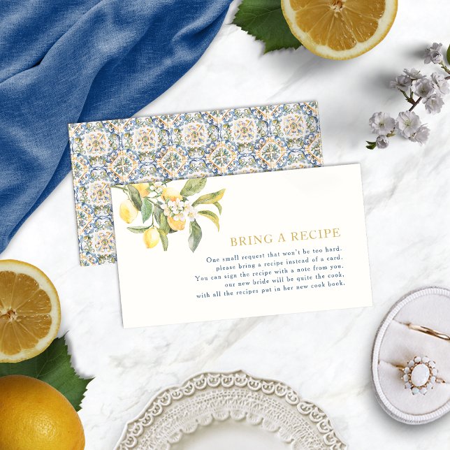 Lemon Traga Um Cartão De Receita (Lemon Bring A Recipe Card
)