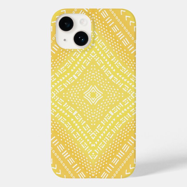 Lemon Yellow Boho Mandala Kaleidoscope (Verso)