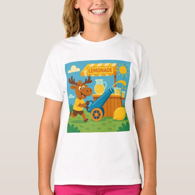 Lemonade Launcher – Silly Summer T-Shirt for kids (Frente)