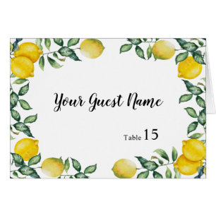 Lemons Casamento você escreve cartão personaliza
