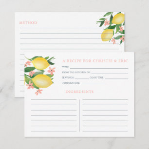 Lêmons Flores de Texto Rosa Suaves Cartão de Rec