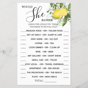 Lemony Ela Preferencialmente cartão de jogo de chá