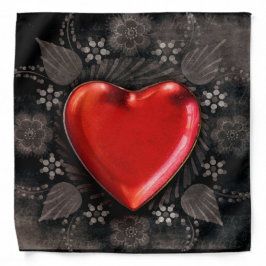 Lenço Amor por Namorados Romântico Floral