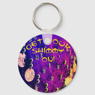 Lenço anca da dança do ventre com chaveiro das