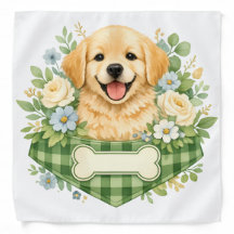 Lenço de Cachorro Personalizado | Nome do Pet Cust