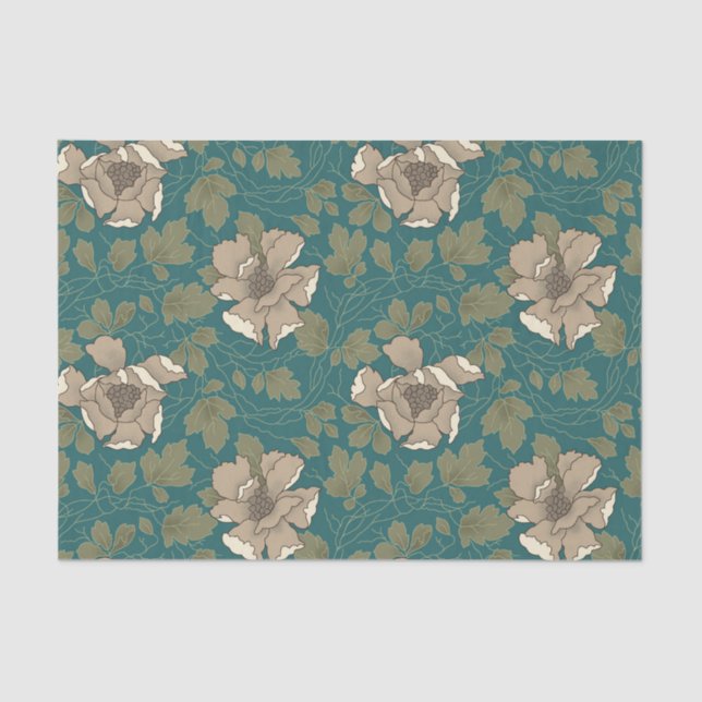 Lenço de papel branco da magnólia (Frente )