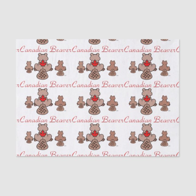 Lenço de papel canadense do castor (Frente )
