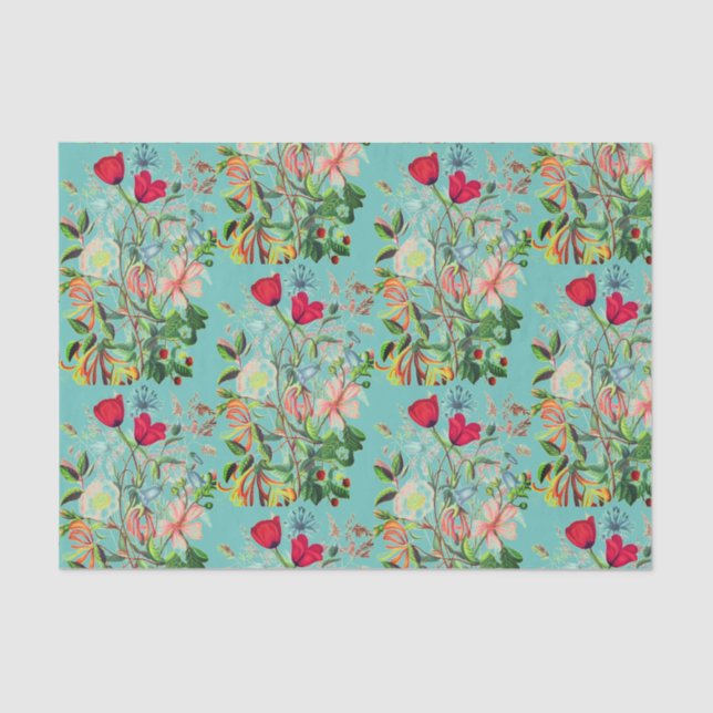 Lenço de papel CUSTOMIZÁVEL da FLOR (Frente )