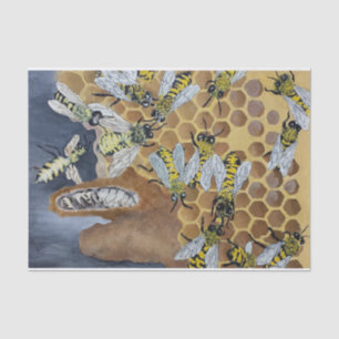 lenço de papel da abelha