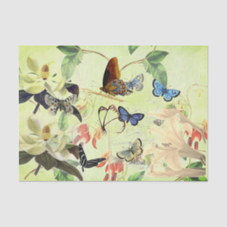 LENÇO DE PAPEL DA BORBOLETA E DA MAGNÓLIA