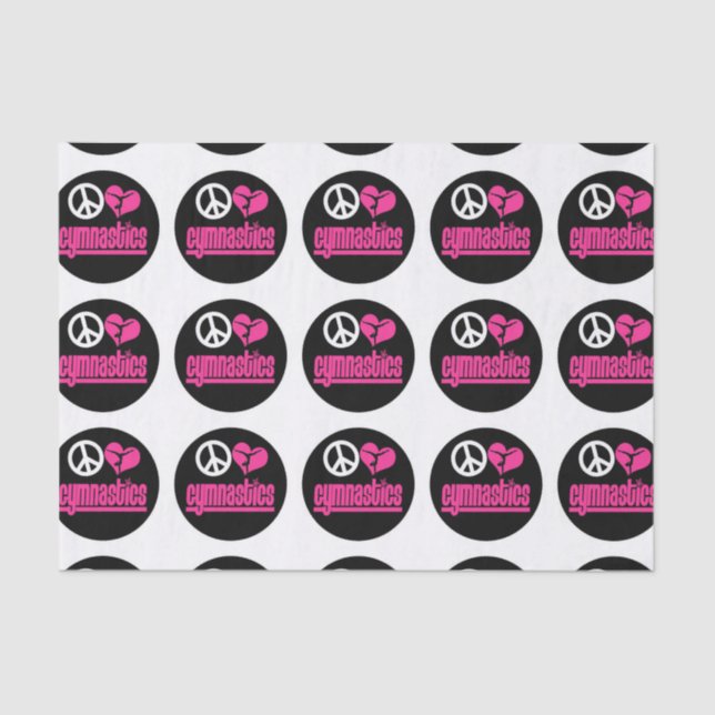 Lenço de papel da ginástica feito-à-medida (Frente )