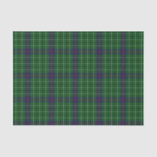 Lenço de papel da xadrez de Tartan de Duncan (Frente )