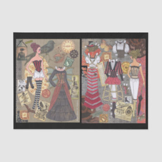 Lenço de papel de arte de papel irrisório da