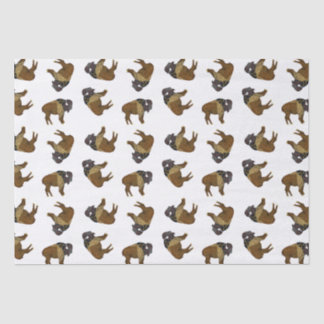 Lenço de papel de madeira do búfalo do crachá