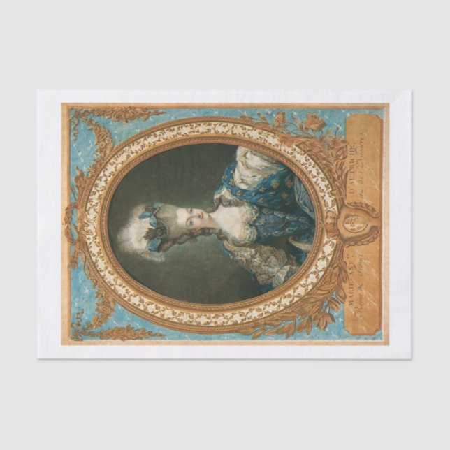 Lenço de papel de Marie Antoinette (Frente )