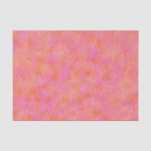 Lenço de papel do design da pena do rosa quente e