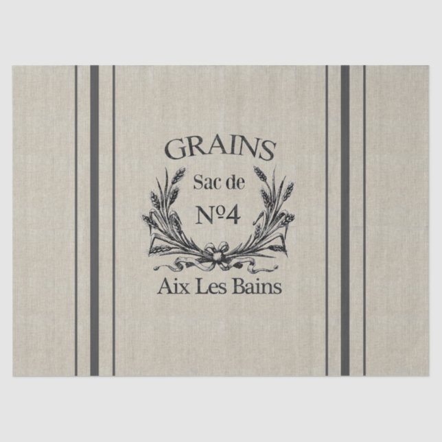 Lenço de papel do saco da grão de serapilheira do (Frente )