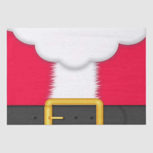 Lenço de papel do terno do papai noel do Natal (Frente )