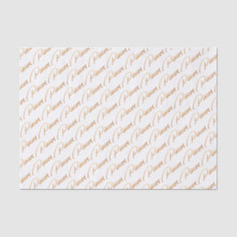 Lenço de papel Dourado do roteiro dos "peixes" do