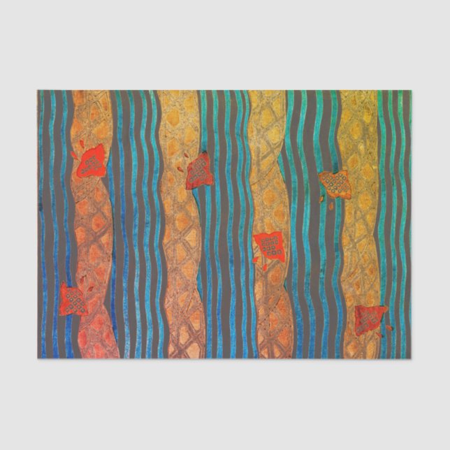 Lenço de papel JAPONÊS do IMPRESSÃO de SEKAI (Frente )