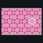 Lenço de papel judaico cor-de-rosa da estrela<br><div class="desc">Este lenço de papel adiciona um toque especial a todo o presente judaico.</div>