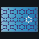 Lenço de papel judaico da estrela<br><div class="desc">Este lenço de papel bonito adicionará um toque especial a todo o presente que dá a ocasião judaica.</div>
