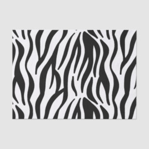 Lenço de papel listrado da zebra feita sob