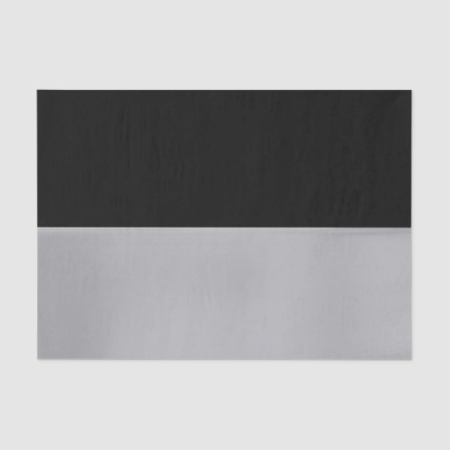 Lenço de papel preto e de prata (Frente )