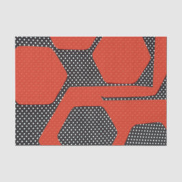 LENÇO DE PAPEL PRETO VERMELHO DO ABSTRATO DO