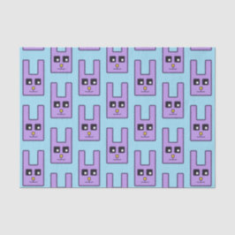 Lenço de papel quadrado do coelhinho da Páscoa