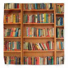 Lenço Leitura do worm da biblioteca de livros da estante