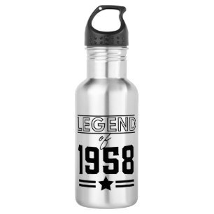 Lenda Vintage de 1957 Garrafa de Água de Aço Inoxi
