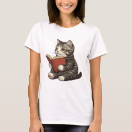 Lendo Camisa De Gato, Camisa De Sobremesa De Gato