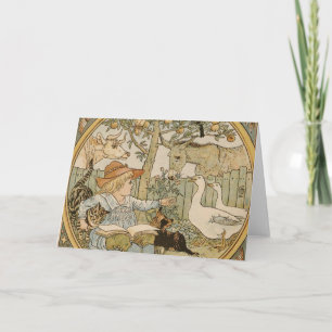 Lendo Cartão de Saudação Divertido