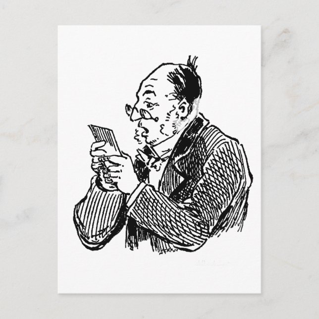 Lendo um Cartão Postal (Frente)