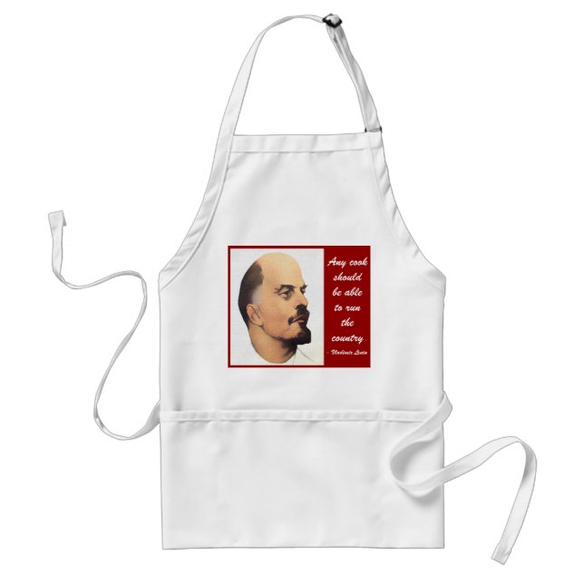 Lenin cozinha o avental do presente da regra (Frente)