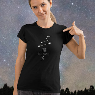 Leo | Constelação Zodiac Personalizada T-Shirt