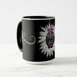 Leo feroz a caneca do leão