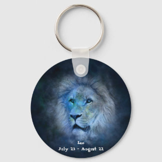 Leo Horoscope Button Chaveiro