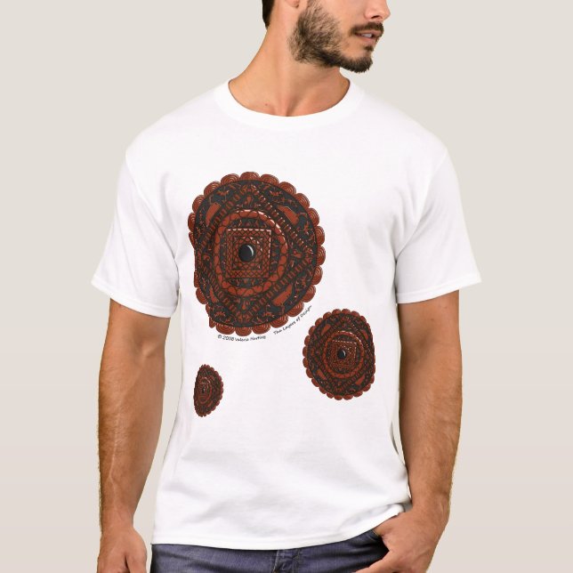Leo Mandala Camisa Leve Masculina (Frente)