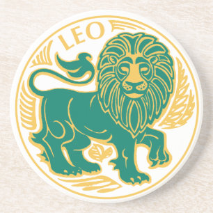 Leo Sinal do Zodíaco em uma Porta copos