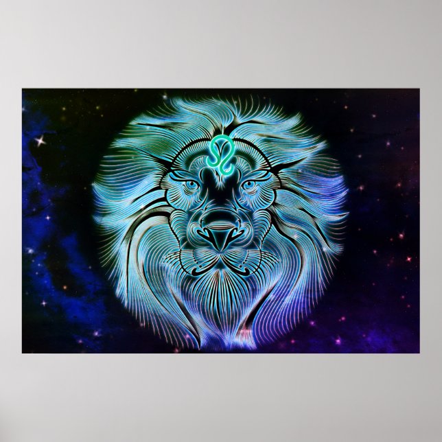leo zodiac poster (Frente)
